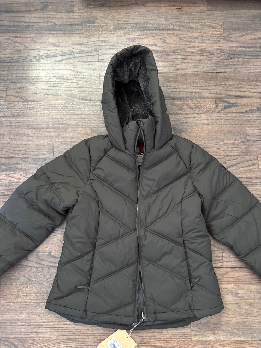 ZeroXposur Olive Green Quilted Puffer Jacket